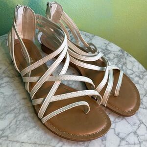 Carlos White Summer Sandal 7.5/8